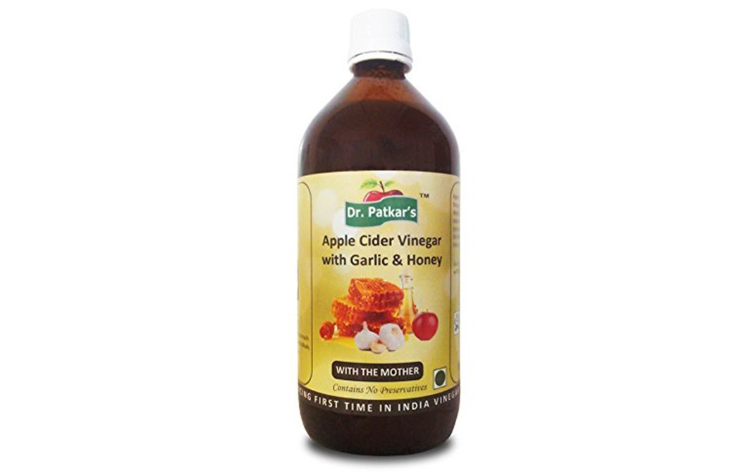 Dr. Pathkar's Apple Cider Vinegar with Garlic & Honey (With The Mother)   Glass Bottle  500 millilitre